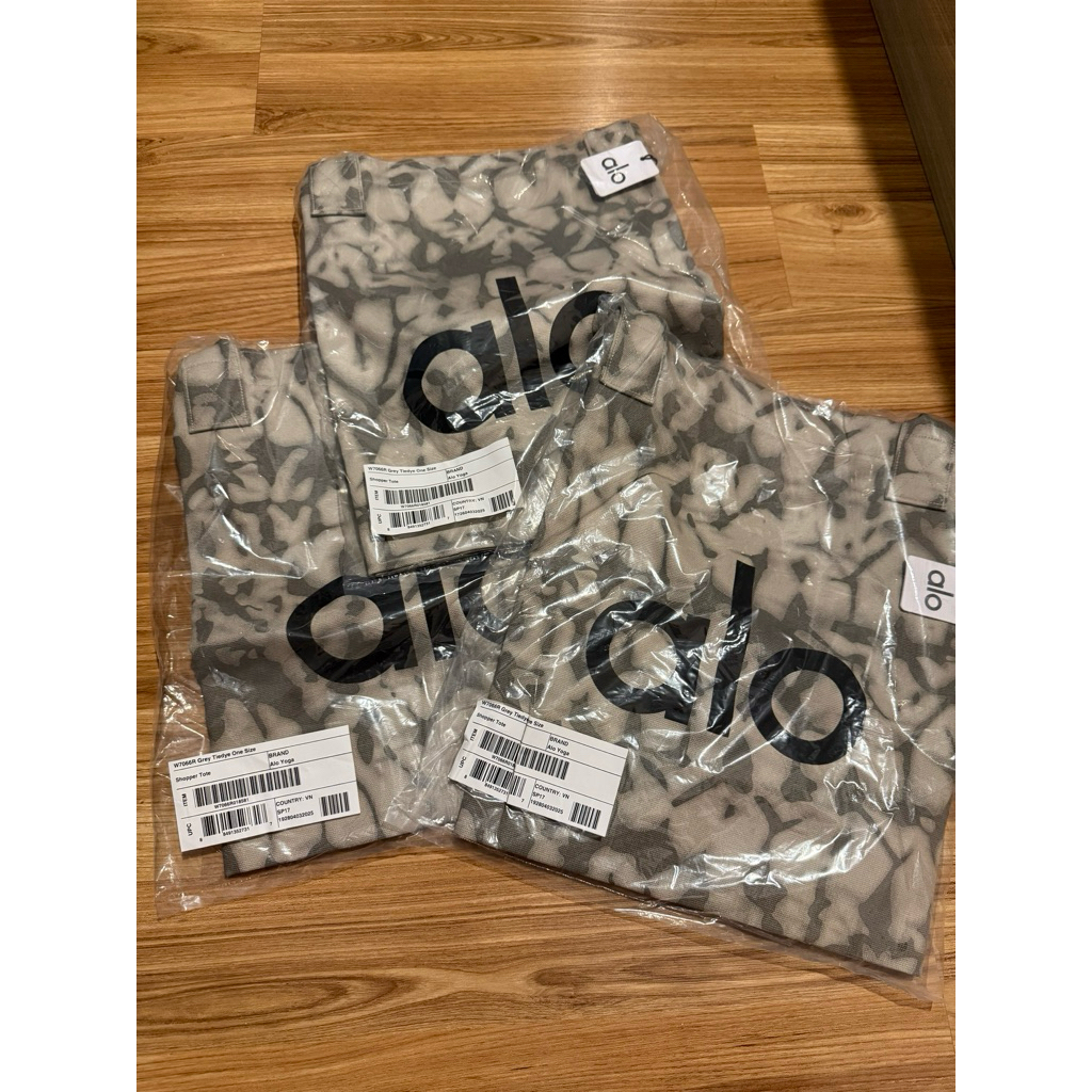 READY STOCK 3PCS ALO YOGA SHOPPER TOTE BAG 100% ORIGINAL