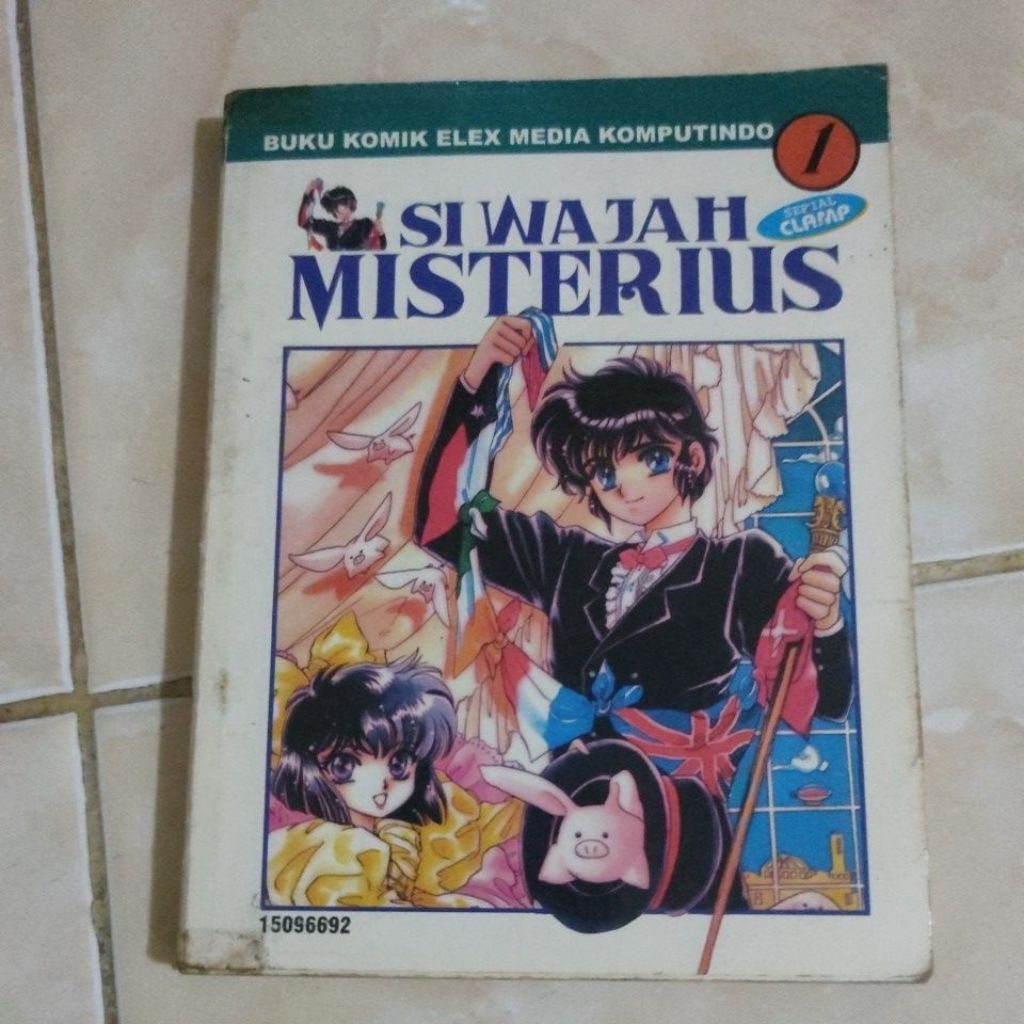 KOMIK ELEX MEDIA " SI WAJAH MISTERIUS " SERIAL CLAMP NOMOR ( 1) BERSAMBUNG