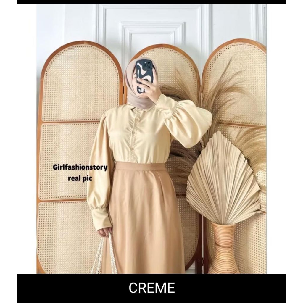 MYSTAR Blouse Kemeja Venna - Bahan Katun Poly Nyaman