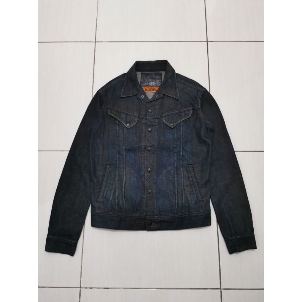 jacket raw denim lee riders