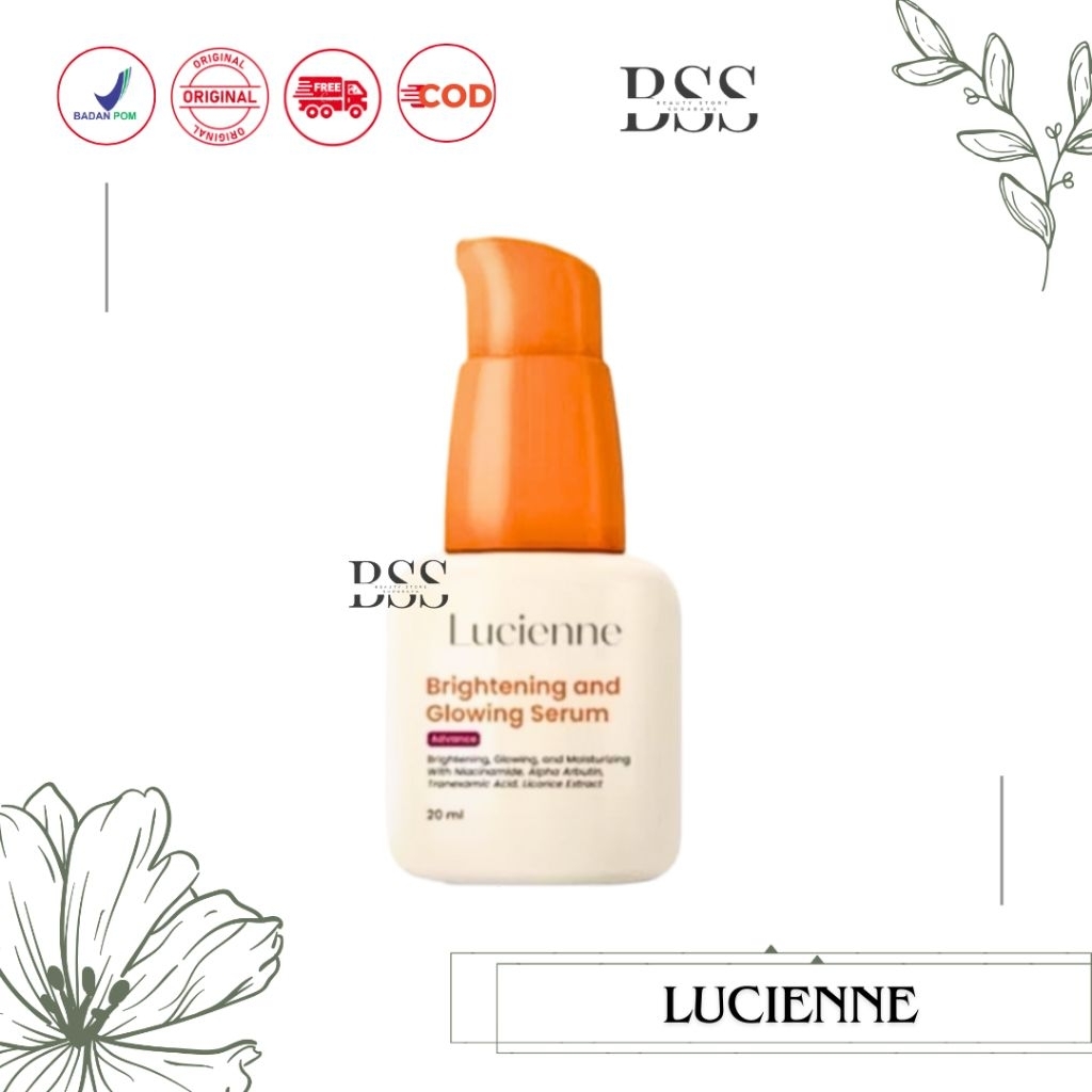 LUCIENNE BRIGHTENING & GLOWING SERUM 20ML - LUCIENNE CRYSTAL BRIGHTENING SERUM  Mencerahkan Wajah Me