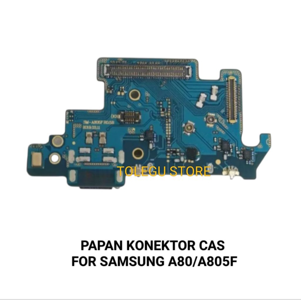 PAPAN CAS FOR SAMSUNG A80/SM-A805F PCB BOARD CHARGING KONEKTOR CHARGER ORIGINAL NEW PLUS IC