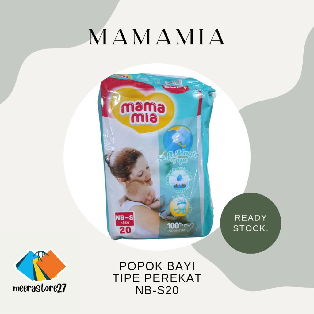 Mamamia Popok Bayi, Mamamia New Born (Perekat : NB-S) , Mamamia Pants (Celana S, M, L, XL)