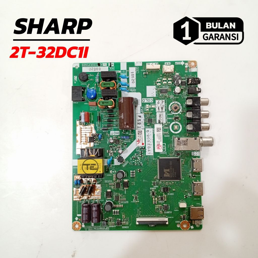 MAINBOARD SHARP 2T-C32DC1I MESIN TV LED SHARP 2T C32DC1I MOTHERBOARD MODUL TV