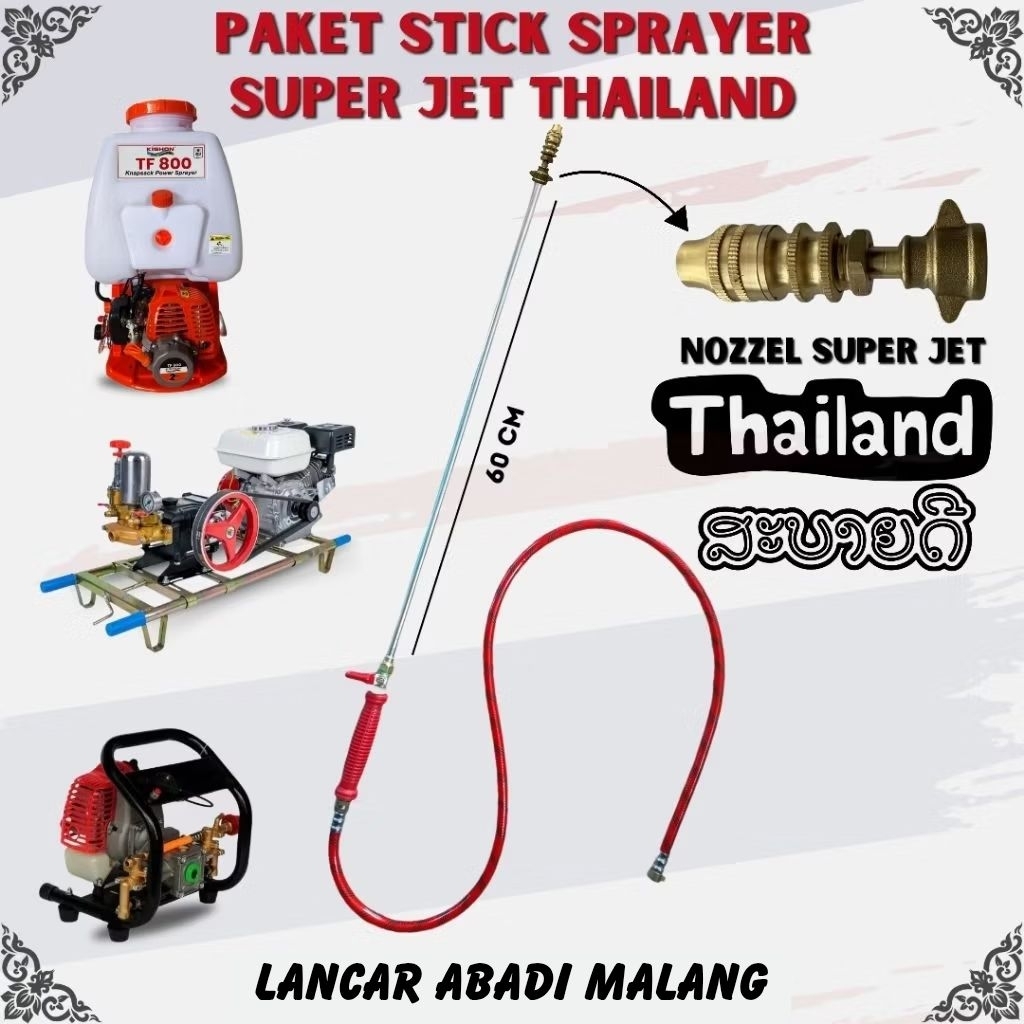 stik sprayer/stik tu26/spuyer thailand/paket lengkap nozzle super jet thailand/paket pengkap/paket n