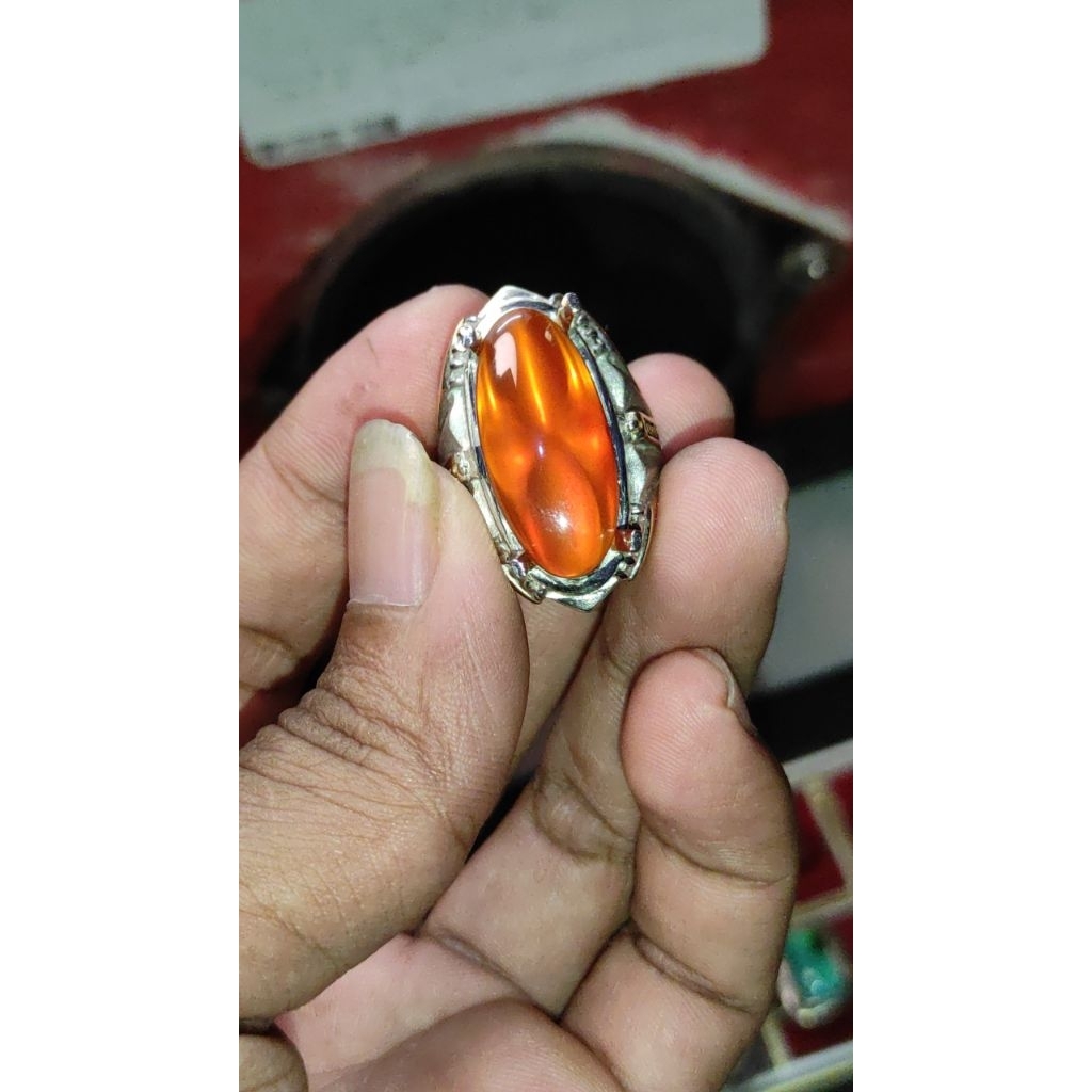 calsidony orenge pacitan kristal