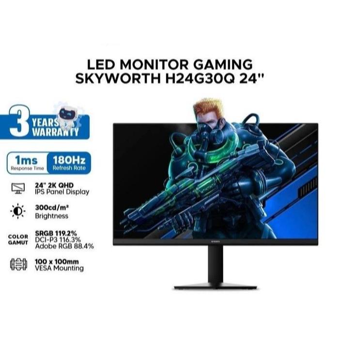 MONITOR SKYWORTH 24 inch 2K 180HZ H24G30Q