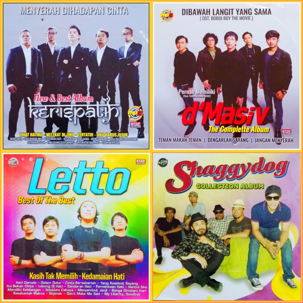 Kaset MP3 Lagu Pop KERISPATIH - LETTO - SHAGGYDOG - D'MASIV Album