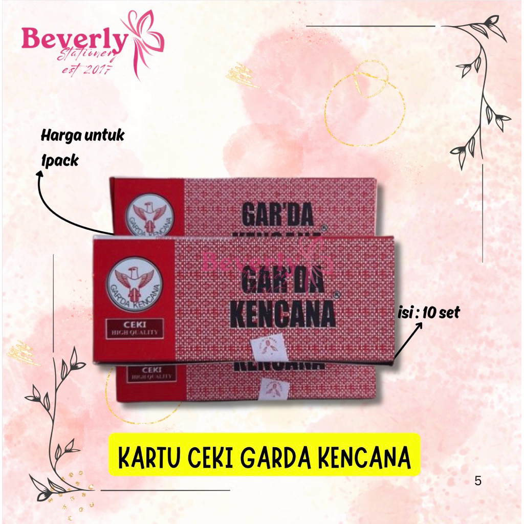KARTU CEKI GARDA KENCANA - PACK