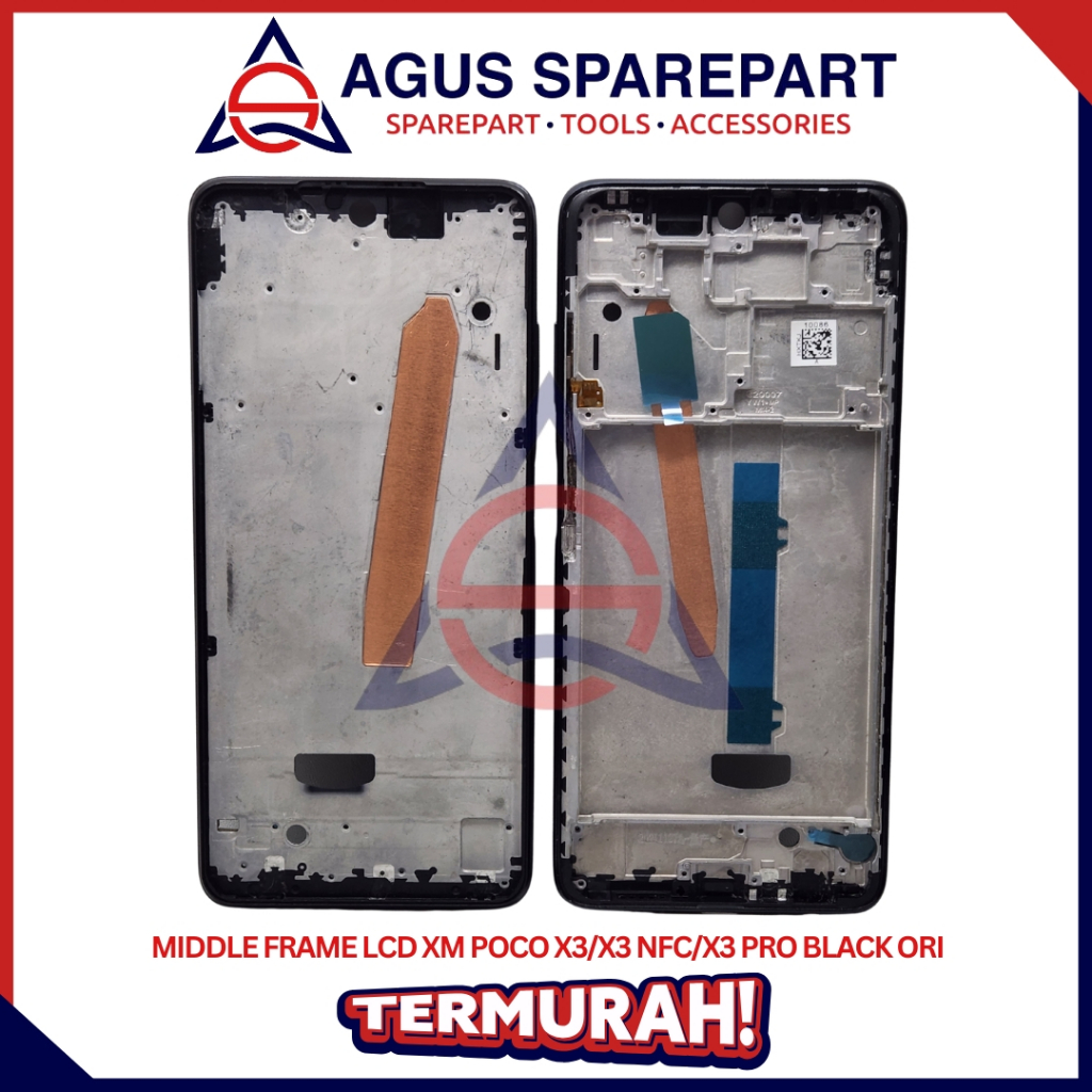 MIDDLE FRAME LCD XIAOMI POCO X3 / X3 NFC / X3 PRO ORI / DUDUKAN LCD
