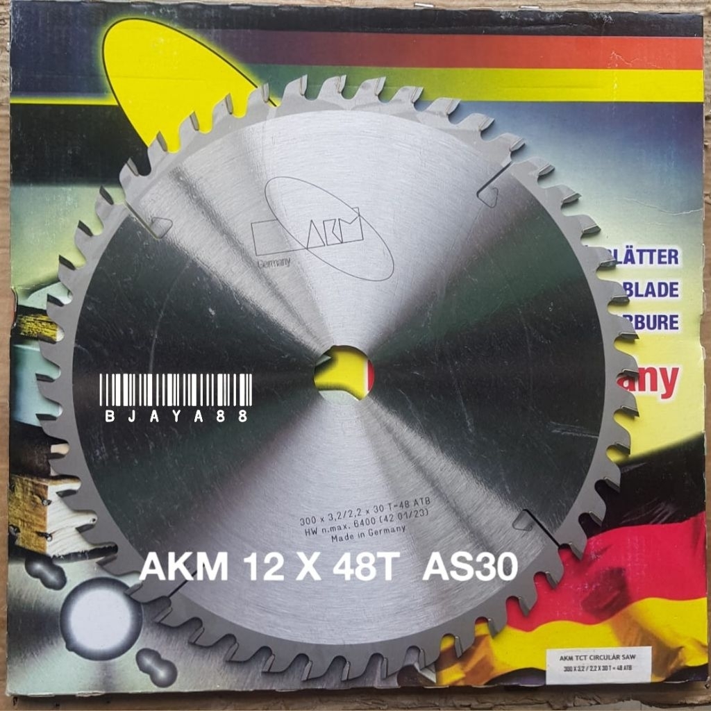 AKM PISAU GERGAJI CIRCULAR SAW BLADE 12" X 48T GIGI AKM GERMANY