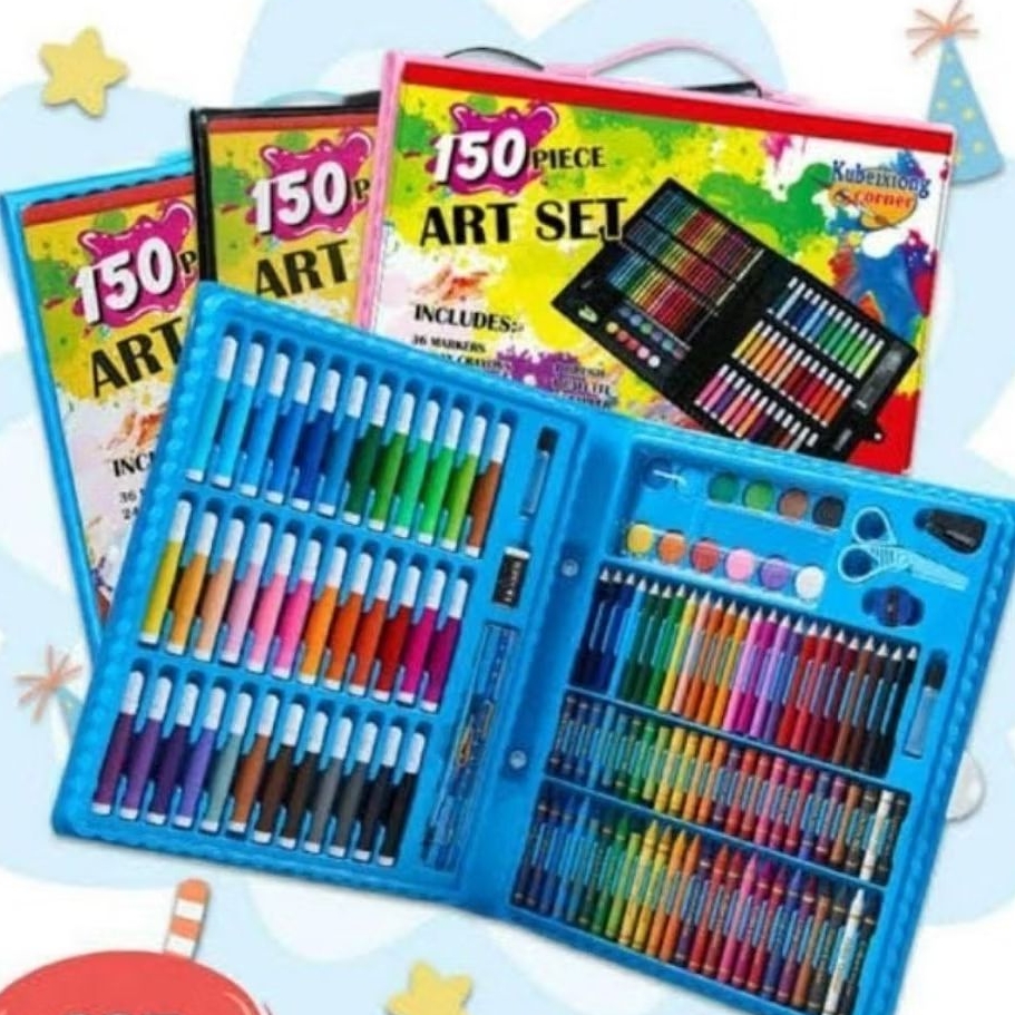 Art Set 150 pcs / Crayon Set 150 pcs / Crayon Set Warna