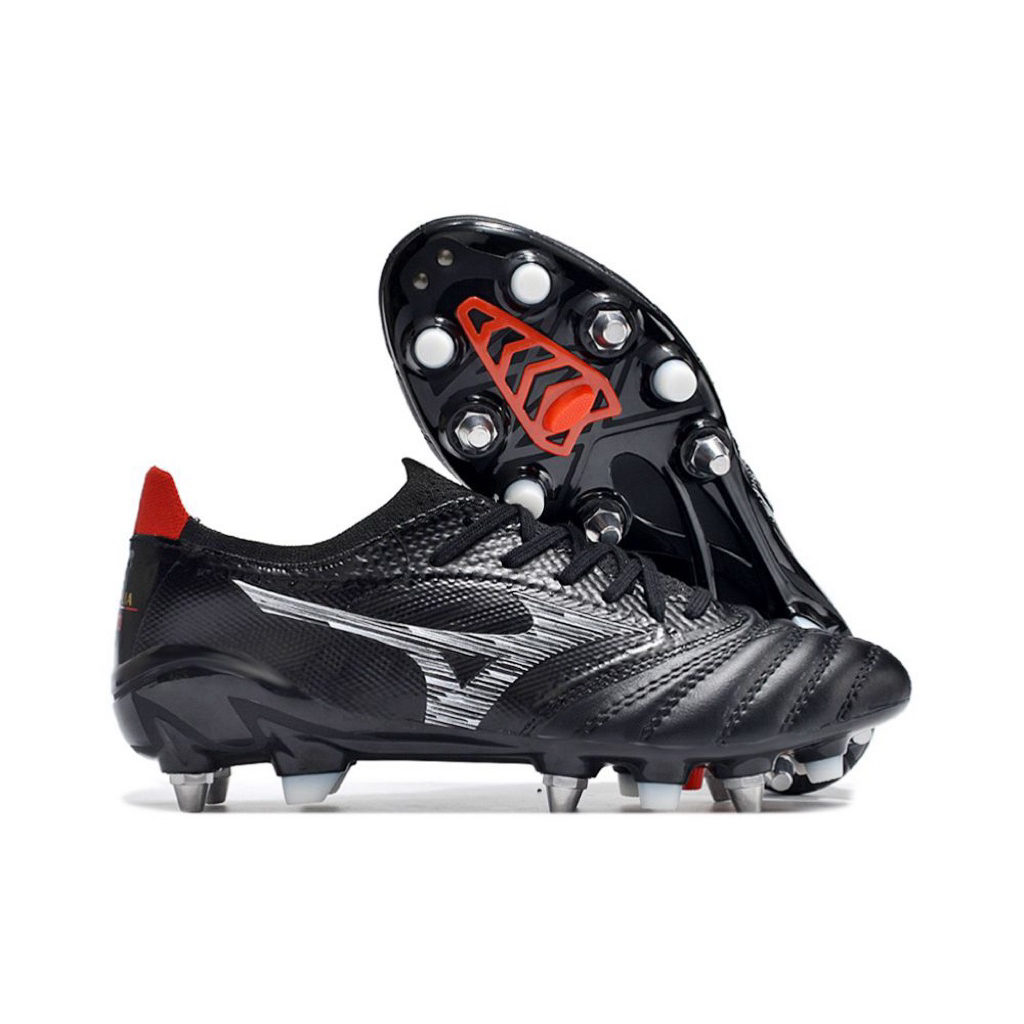Sepatu Bola Mizuno Beta 3 Anticlog Black Red