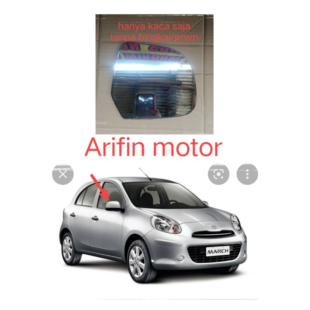 kaca spion Nissan march