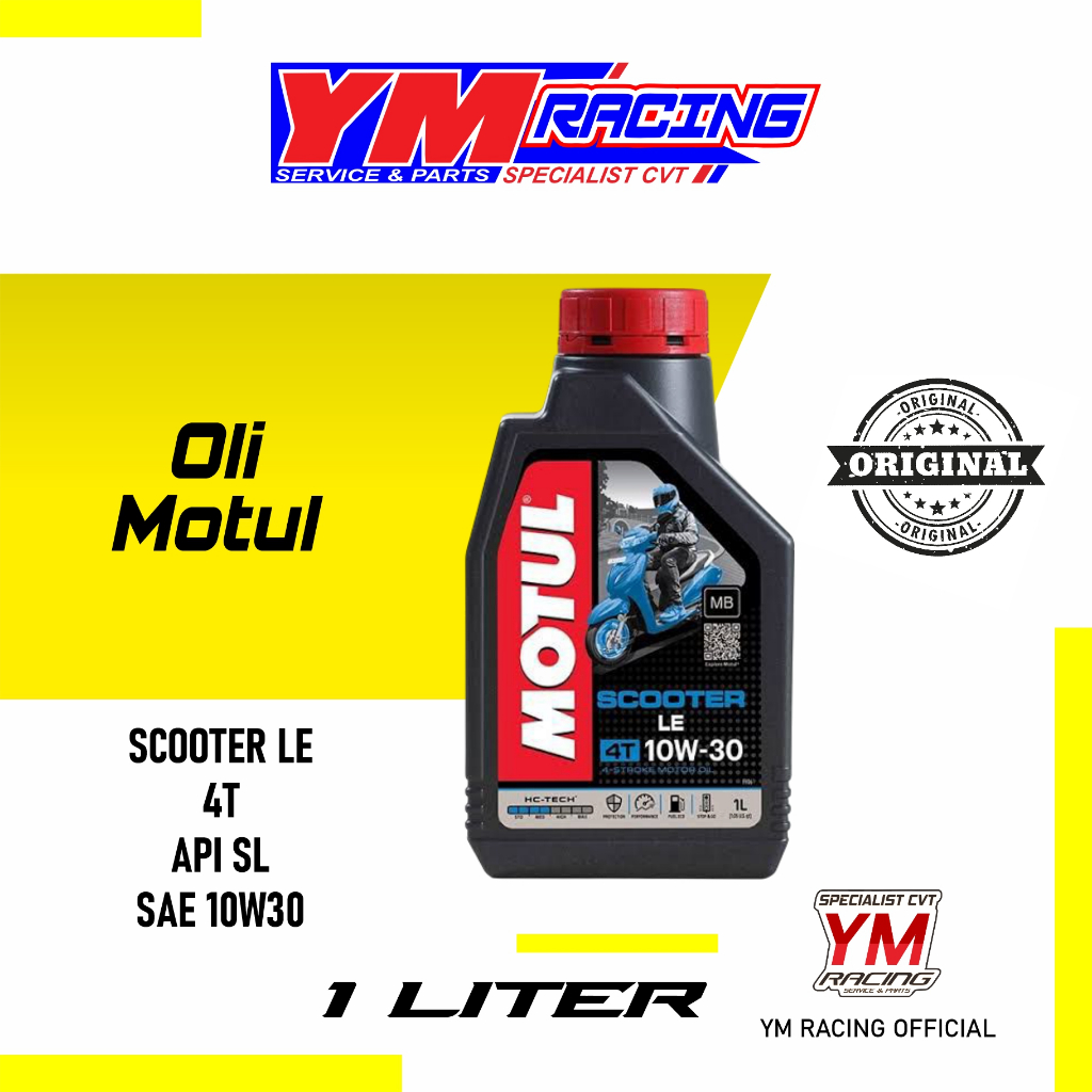 OLI MOTUL SCOOTER LE 1 L 10W 30 | MOTUL 1L SCOOTER LE 10W30 - OLI MOTUL YM RACING