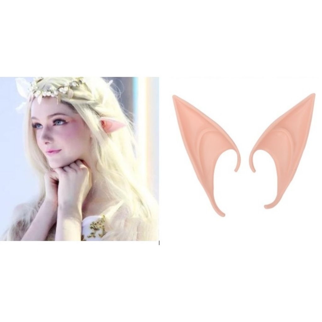 aksesoris Halloween telinga elf telinga peri