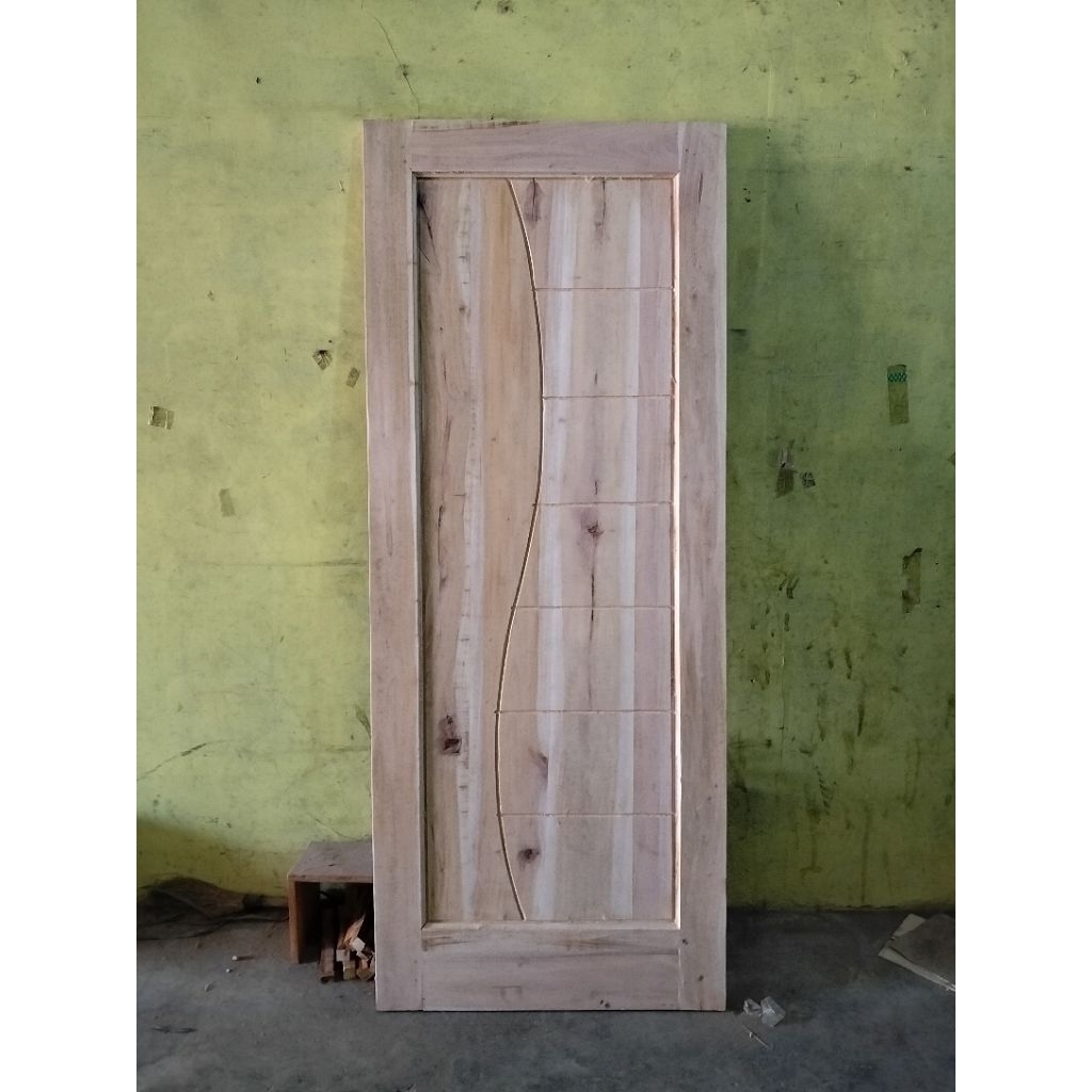 Ready stok. Daun pintu kayu mahoni perhutani
