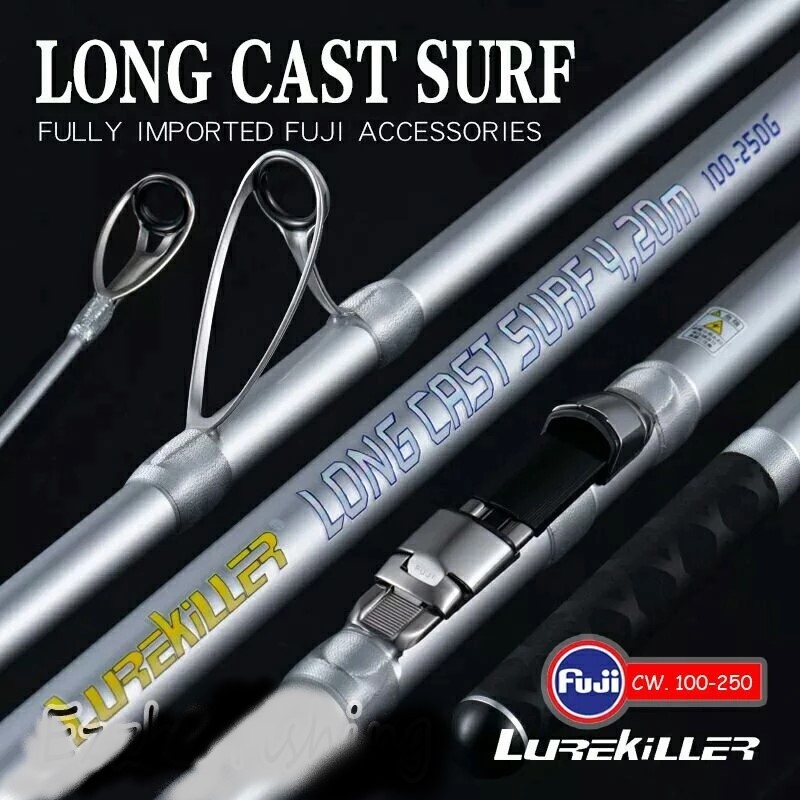 Joran Pancing FUJI LureKiller LONG CAST SURF 4.2M 4.5M CW 100-250g