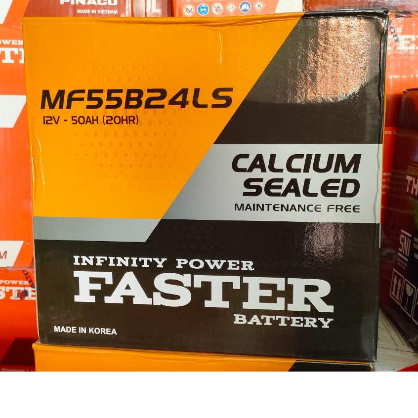 Aki Mobil FASTER MF 55B24LS/NS60LS Aki Kering ( AKI KERING FASTER NS60LS)