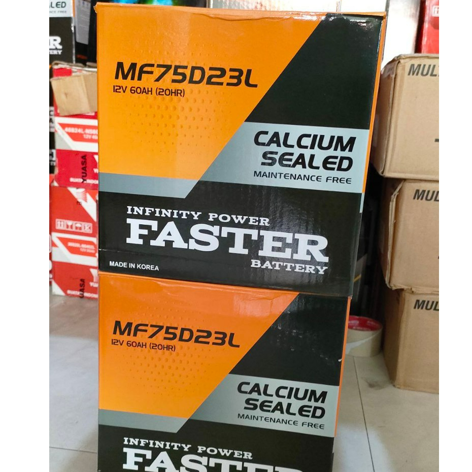 Aki Mobil FASTER MF 55D23L/75D23L Aki Kering