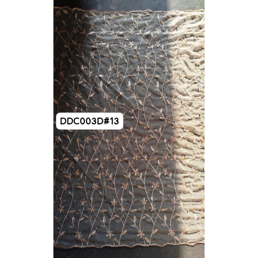 Tile Murah..Kwalitas Premium..Kain Tile Akar Mutiara Gliter/Tulle Mutiara/Tile Akar Mutiara/Bahan Ke