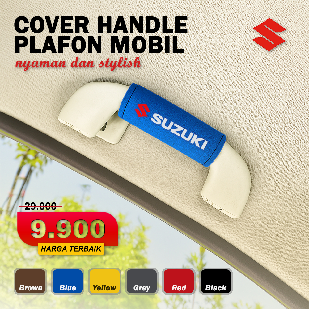 Cover Handle Plafon Suzuki Aksesoris Mobil Sarung Pelindung Pegangan Tangan XL7 Ertiga Ignis Swift