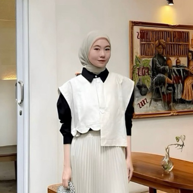 KARINA VEST ATASAN WANITA KANCING / Vest Rompi wanita