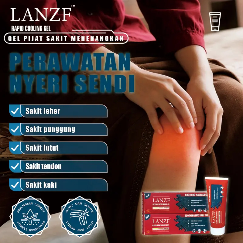 LANZF Cream Herbal Nyeri Sendi & Otot TERBAIK | Atasi Pegal Badan Capek Sakit Punggung & Lutut