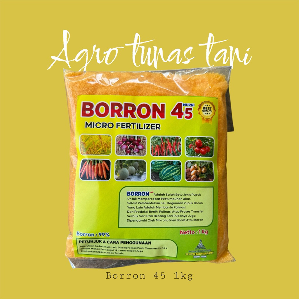 Pupuk Micro Fertelizer Boron45 1kg - Boron Kuning