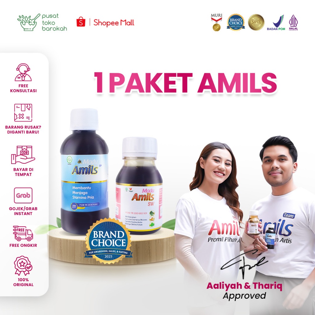 Madu Amils Original Herbal Promil Alami Aman Untuk Membantu Mempercepat Kehamilan