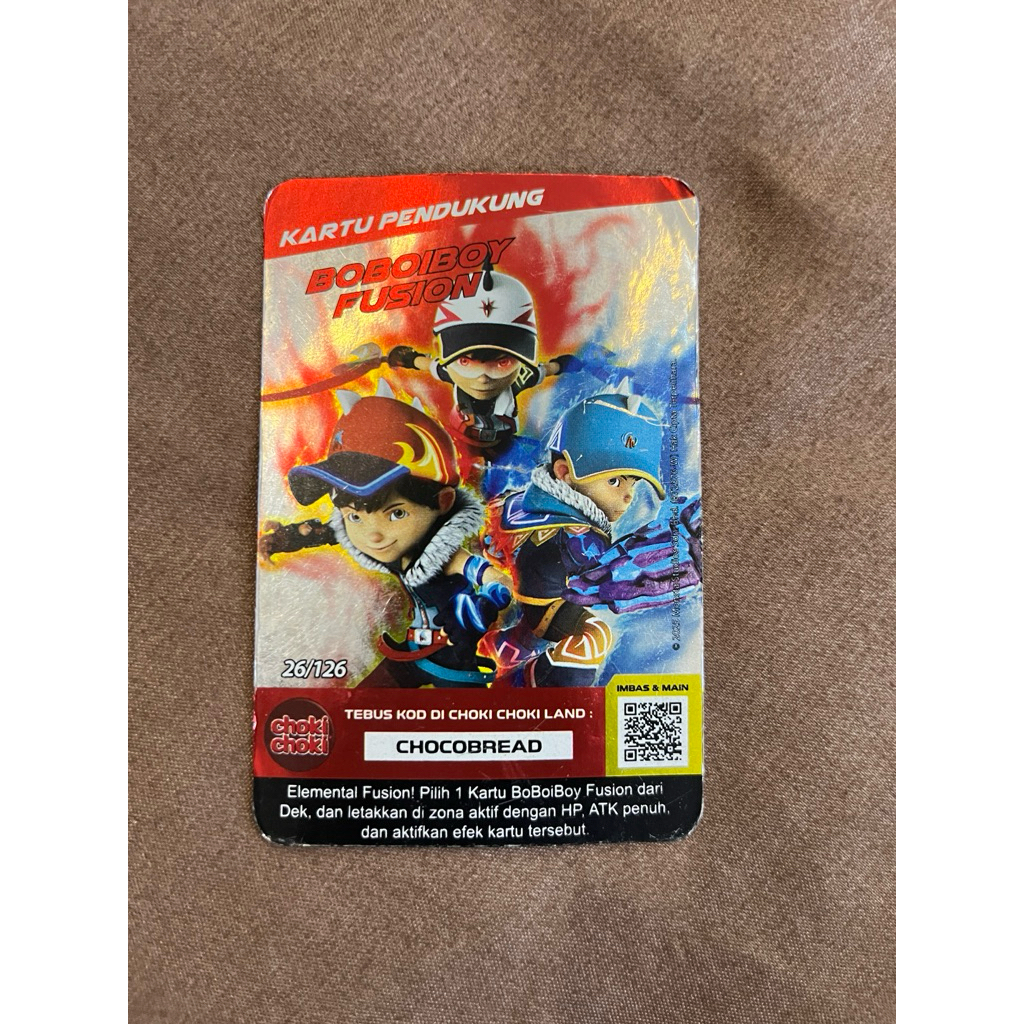 Kartu Boboiboy Galaxy Card Langka