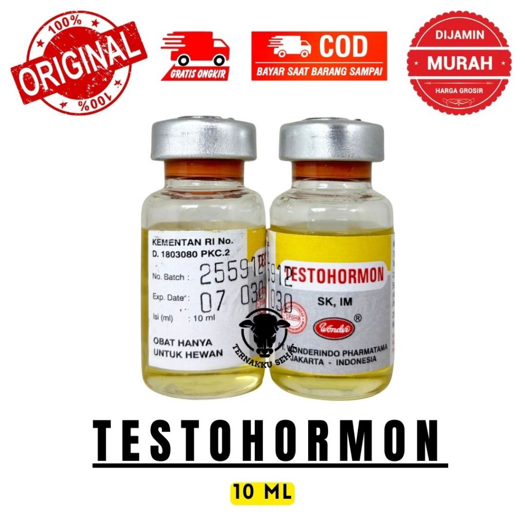 TESTOHORMON 10 ml - Mengatasi Gangguan Reproduksi Hewan Wonder