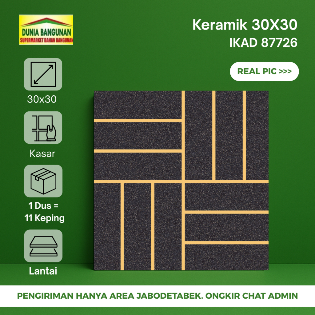 Keramik Lantai Kasar IKAD GE 87226 Keramik Lantai kamar Mandi Garasi