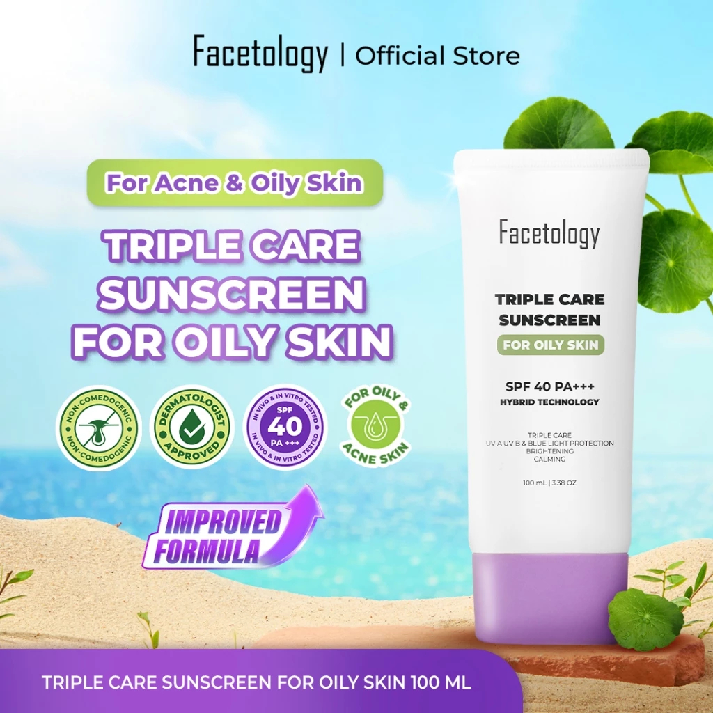 FACETOLOGY Triple Care Sunscreen 100ml