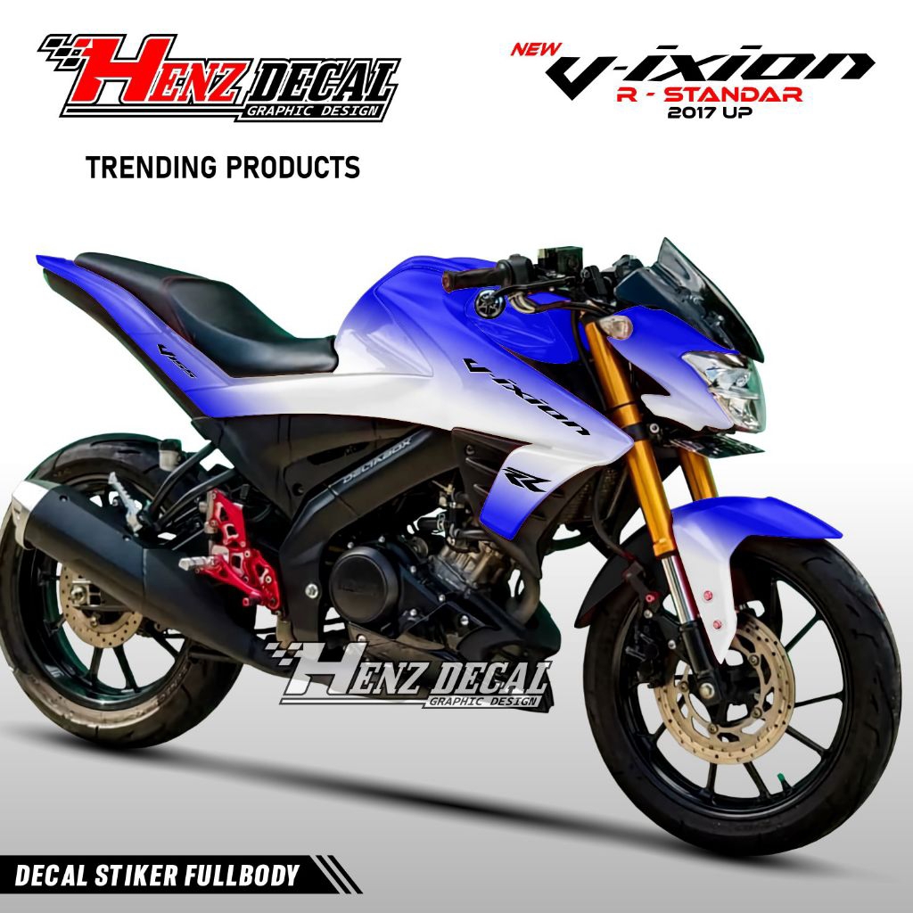 Decal Terbaru New Vixion R 2017 // Stiker Decal Yamaha Vixion R Fullbody // Variasi Motif Bunglon Hz
