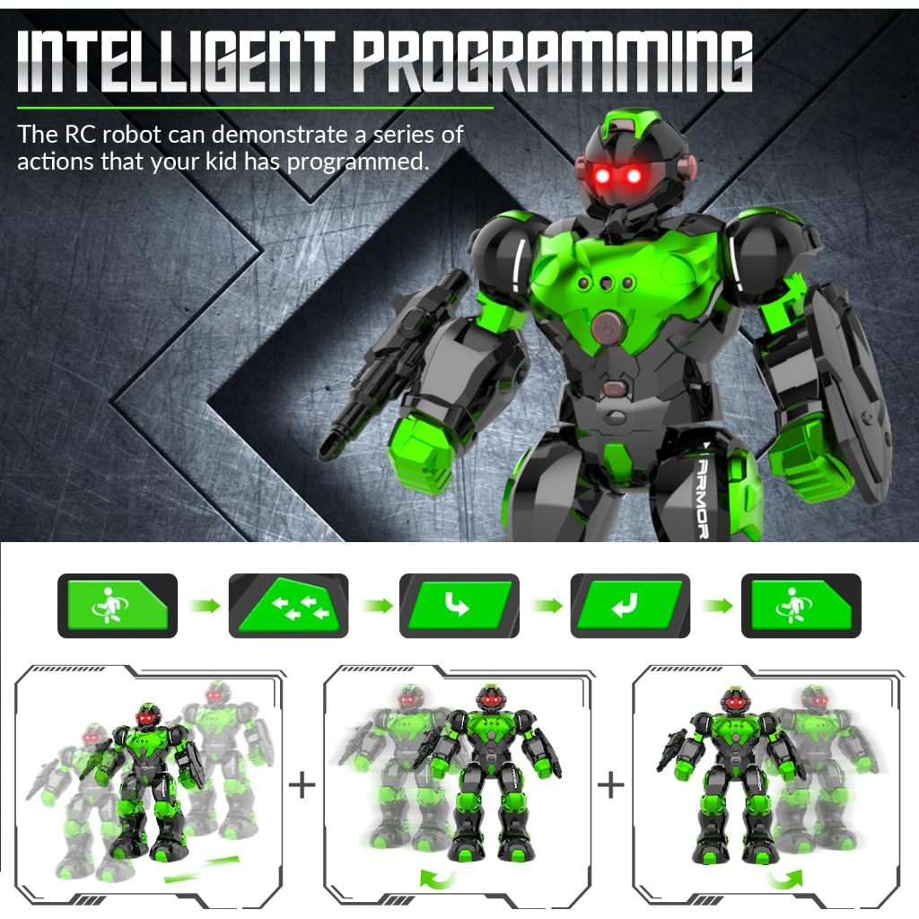 STEMTRON Robot Toys, Programmable Remote Control Robot with Intelligent Gesture Sensing