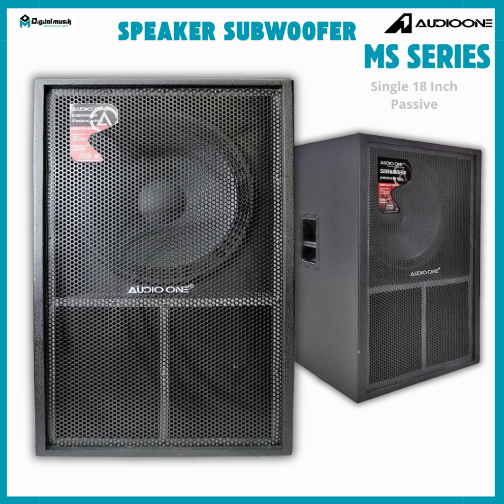 AUDIO ONE Speaker  Subwoofer Mini Scope 18 inch MS 118 Single Passive Sound System Lapangan Ori | DM
