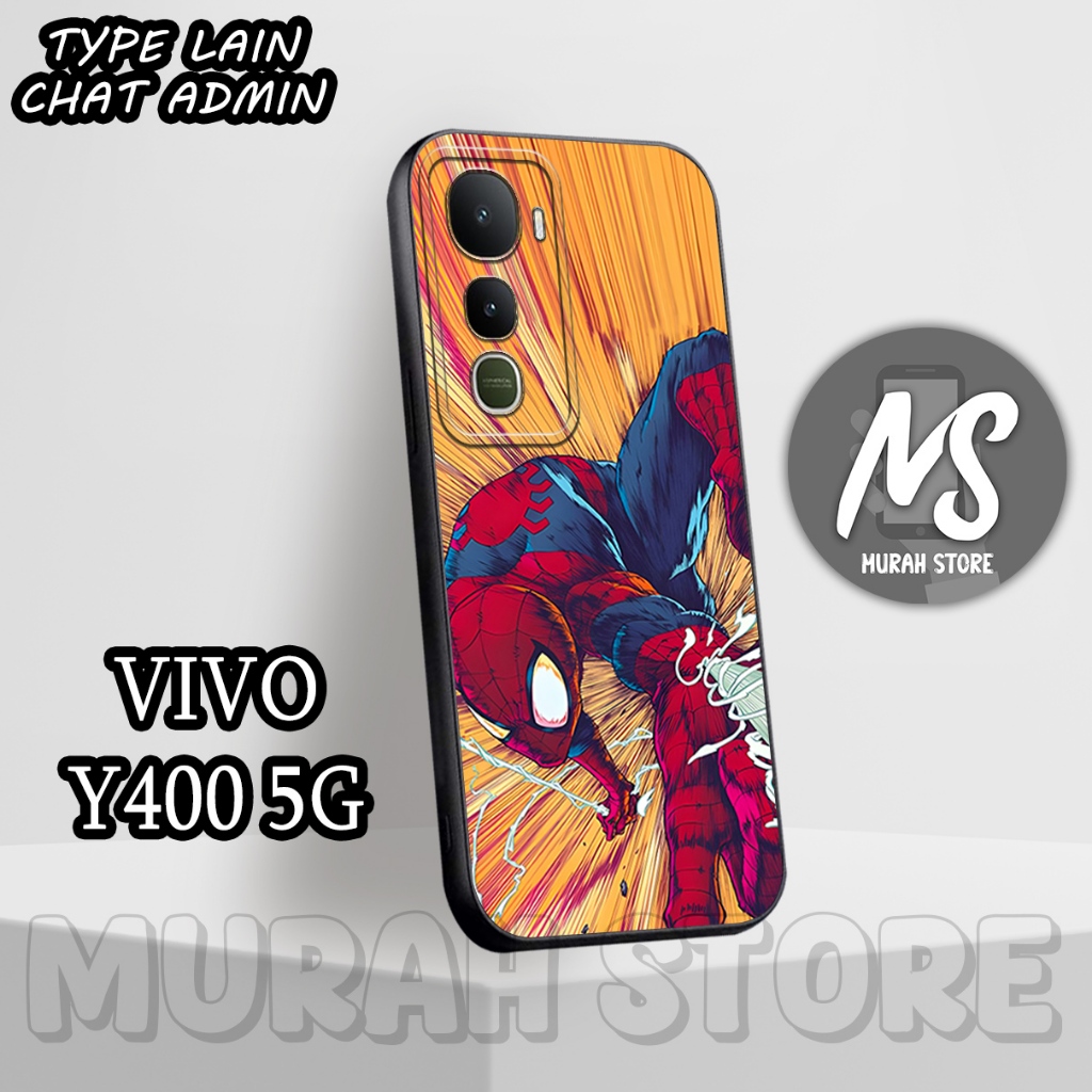 Softcase Karet VIVO Y400 /MS13/Motif SPIDERMAN/Case VIVO Y400/Silikon VIVO Y400