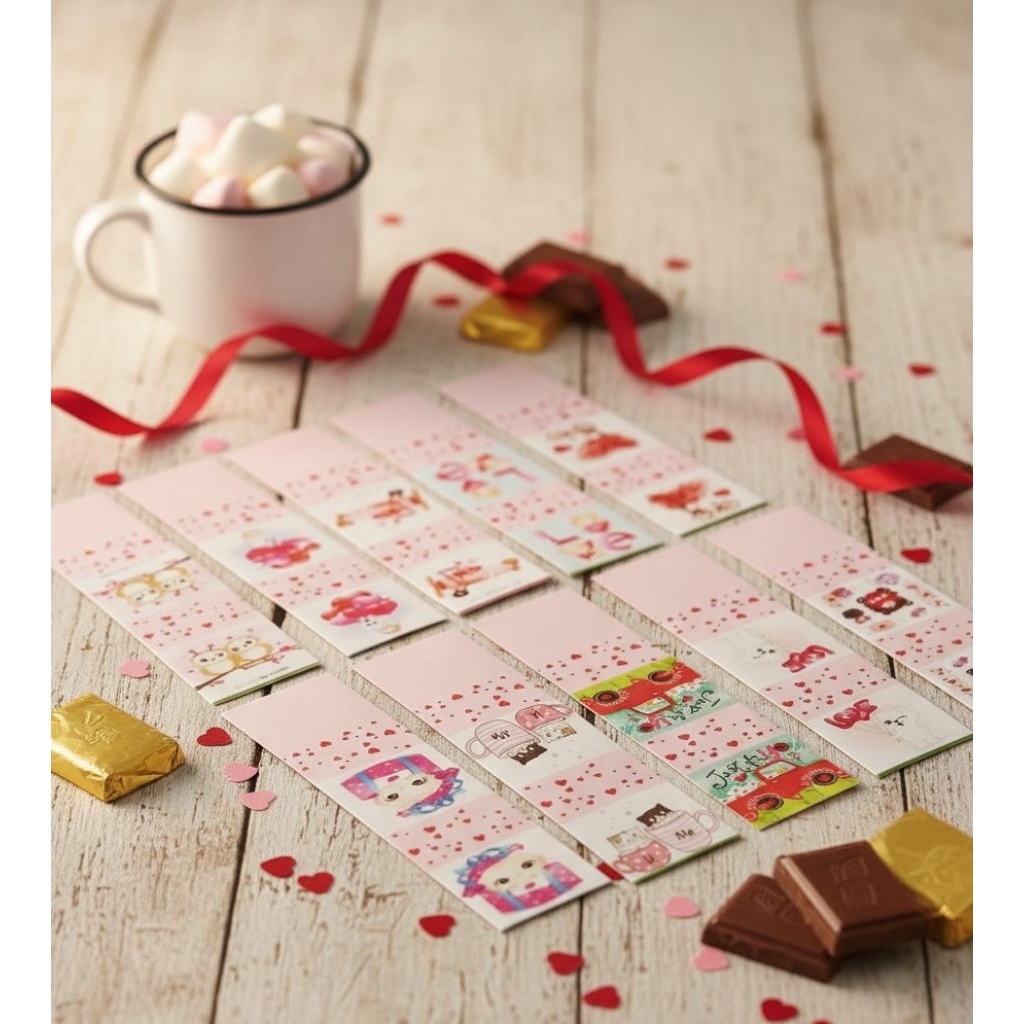 isi 100 wrapper coklat dadu