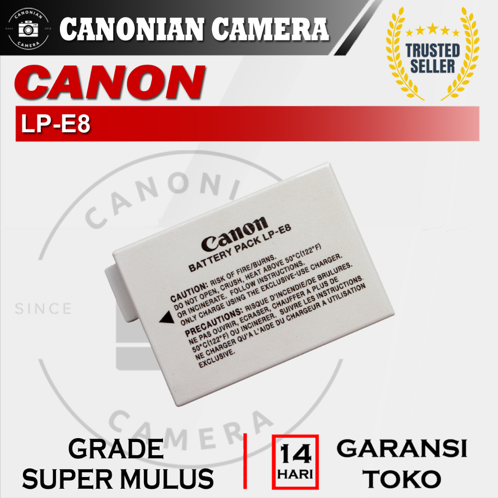 Original Battery Baterai Batre Canon LP-E8 For Canon 550D 600D 650D 700D