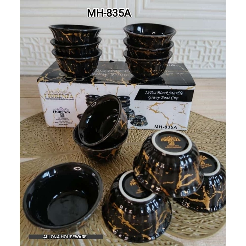 MANGKOK SOP KERAMIK MARBLE FIORENZA (12 PCS) 835A