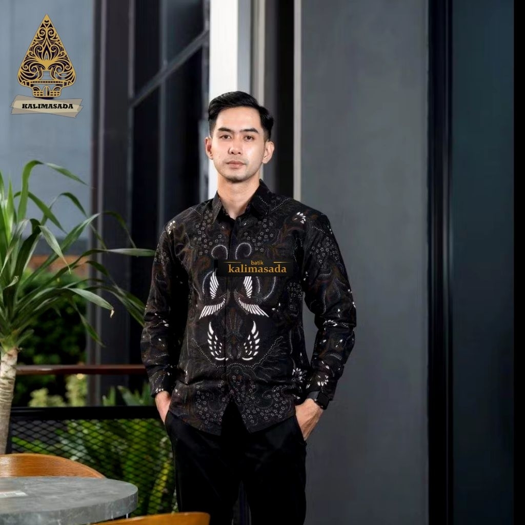KEMEJA BATIK PREMIUM • Hem Batik Pria Lengan Panjang • Baju Batik Lapis Trickot •  Kemeja Kerja Pria