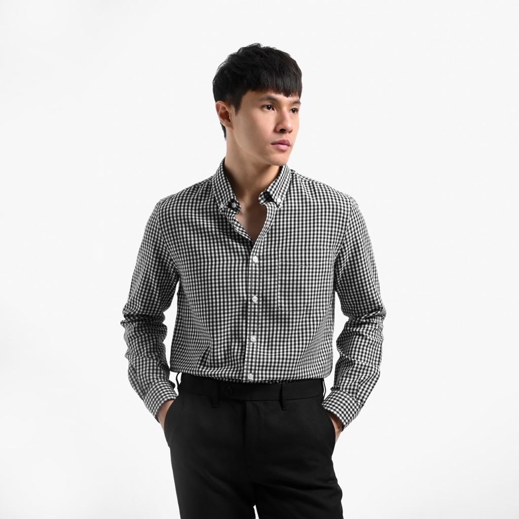 TWP Vichy Shirt Long Sleeve Kemeja Pria Lengan Panjang Heymale