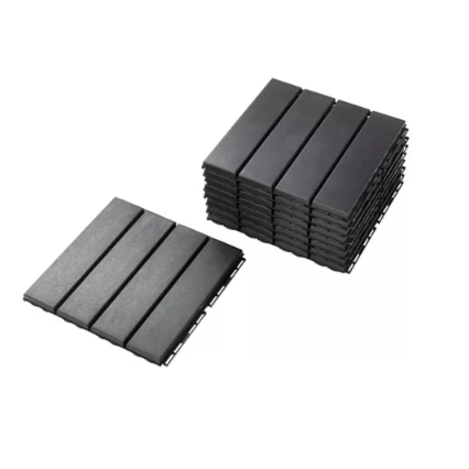 [IKEA] [PROMO] [COD] RUNNEN Dek lantai, luar ruang, abu-abu tua, 0.81 m² isi pcs