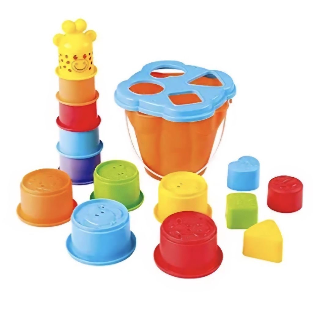 PLAYGO Giraffe Activity Center (PRELOVED complete with box) / PLAYGO Sort and Stack Giraffe Tower / 