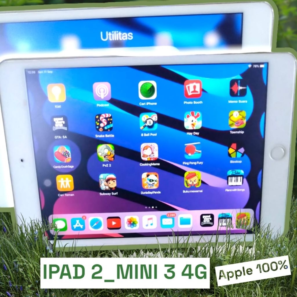 IPAD MINI 2 16-32GB FREE STYLUS DAN FULLGAME