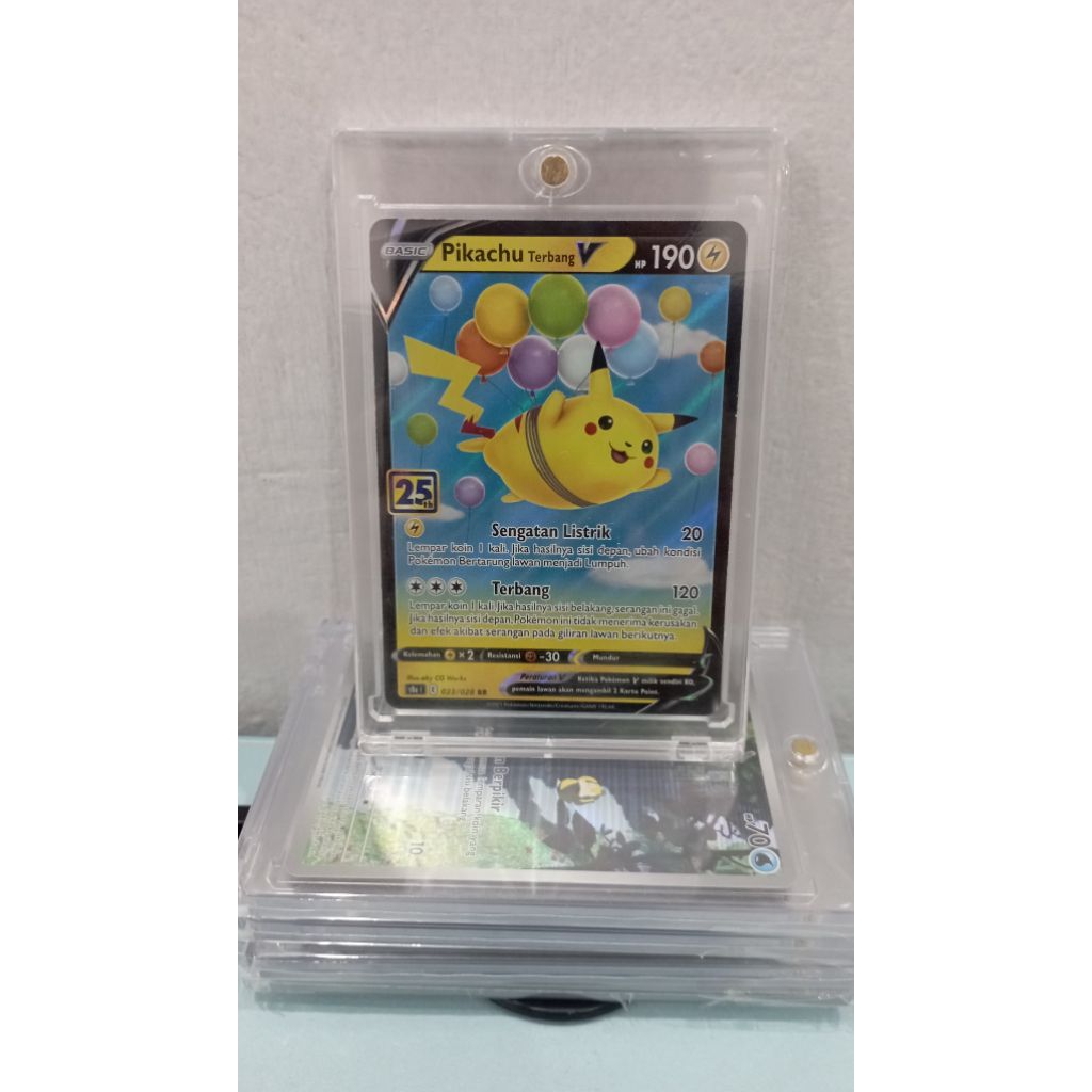 tcg pokemon ar chr v max Pikachu Indonesia/kartu pokemon/Holo/foil