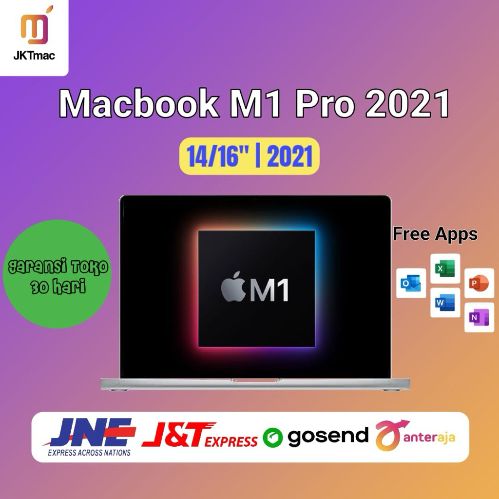 MACBOOK M1 PRO 2021 14INCH DAN 16 INCH 16/512GB SECOND ORIGINAL BERGARANSI