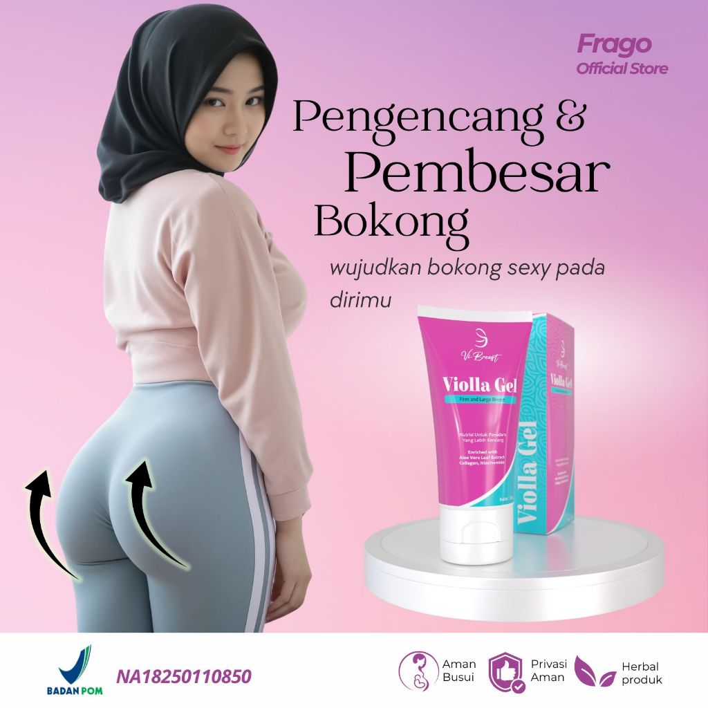 Gel Violla Herbal Pemontok Bokong Pembesar Pantat BPOM
