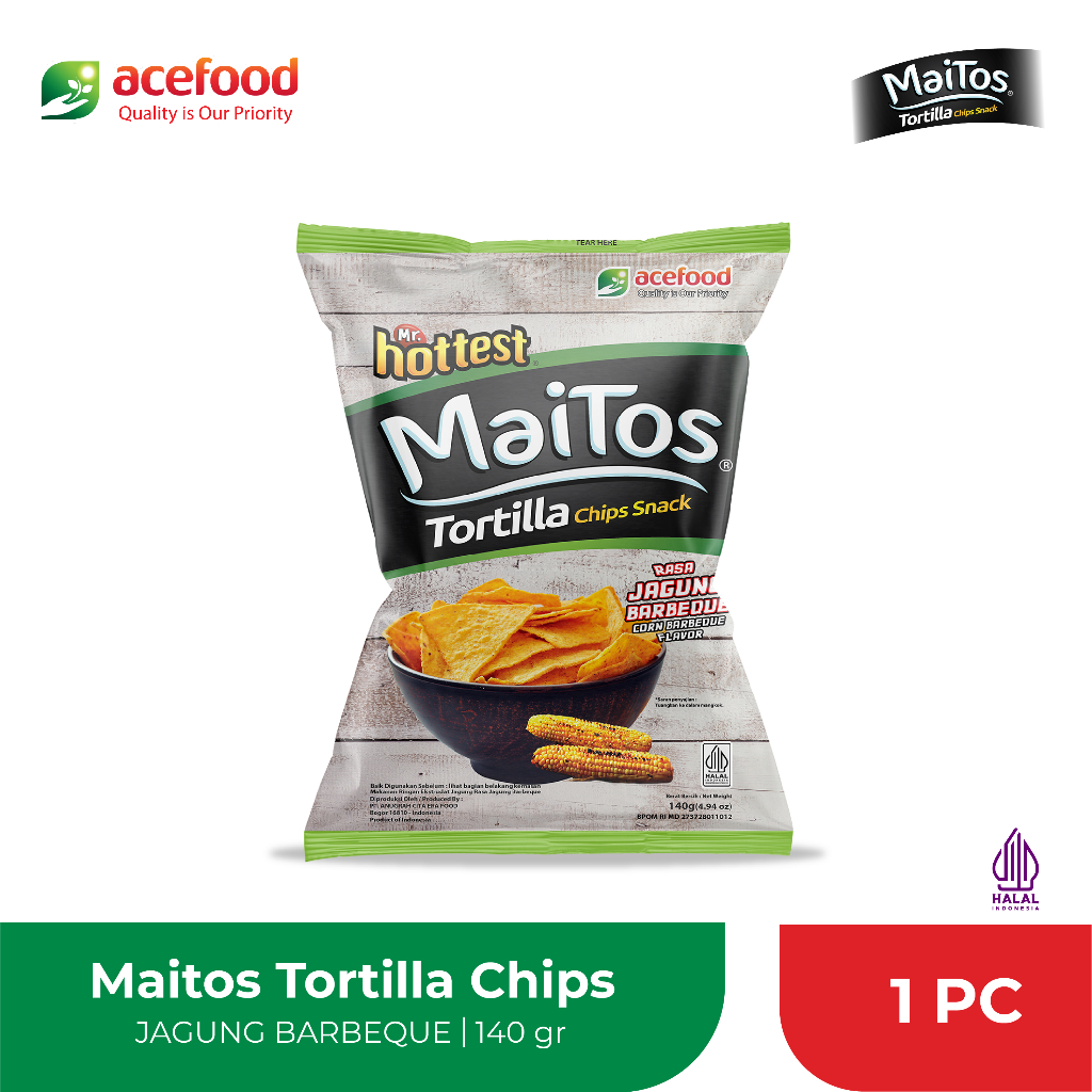 Maitos Tortilla 140gr Rasa Jagung BBQ